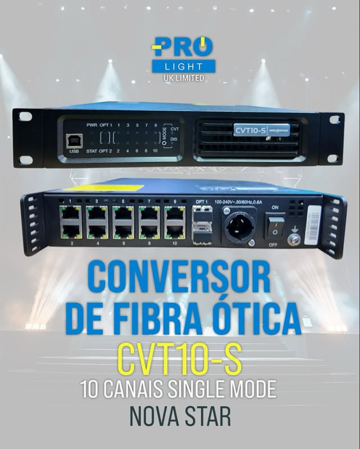Conversor Fibra Óptica NovaStar CVT10-S